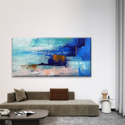 Abstract Landscape Painting Wall Art Canvas Office Home Room Framed 120x60cm