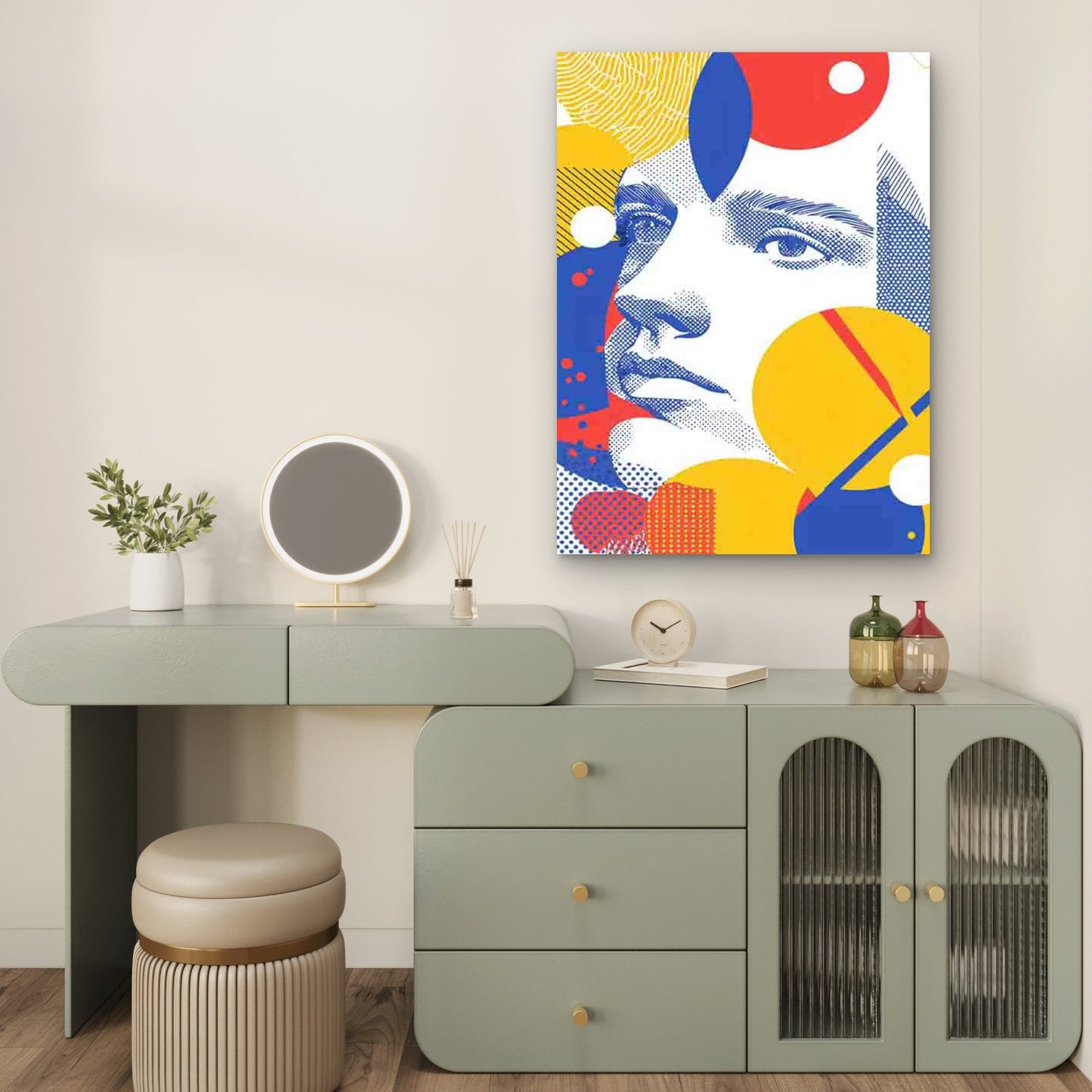 Vibrant Colorful Surreal Illustration 60x90cm Metal Print Ready to Hang - Bella Home Decor