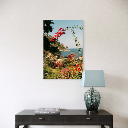 Scenic Tropical Coastline View 40x60cm Metal Print Ready to Hang