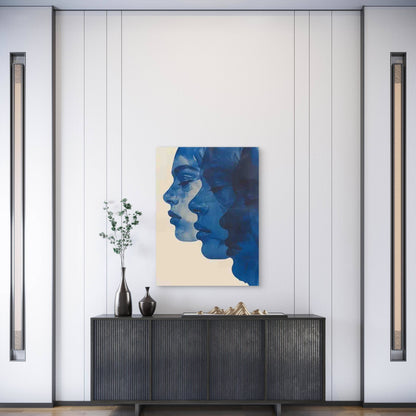 Abstract Portrait Metal Print Ready to Hang