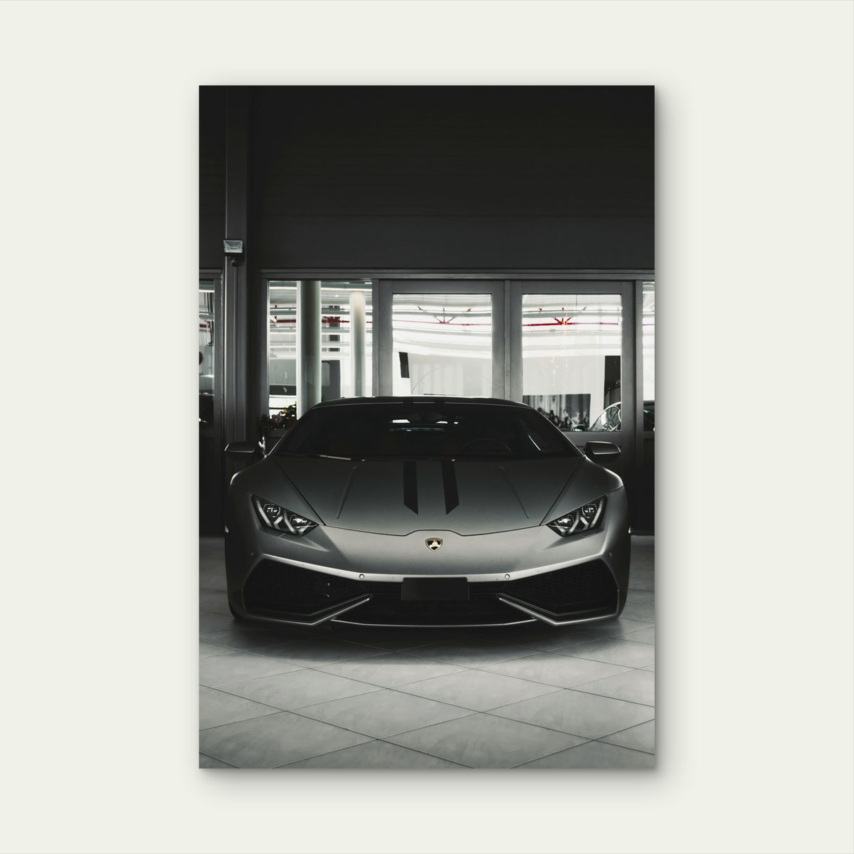 Lamborghini Huracán 60x90cm Metal Print Ready to Hang