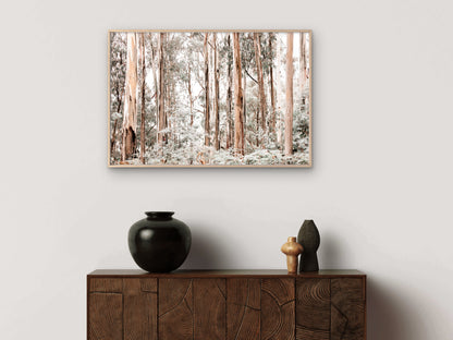 Pastel Colored Gum Tree Forest  Wall Art Decor 100% Australian Made