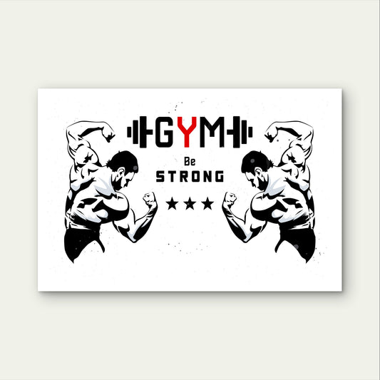 Be Strong Motivational Bodybuilder 5mm thick Plastic Poster Ready to Hang 90x60