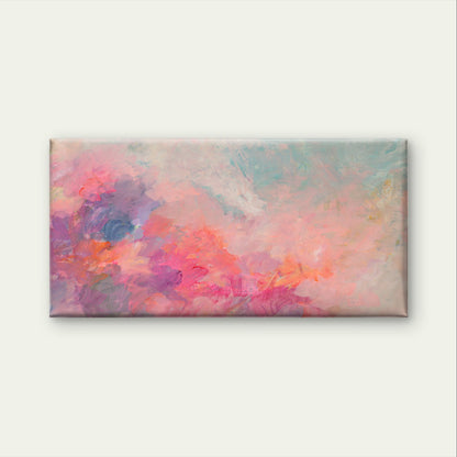 Modern Impressionist Colorful Clouds Wall Art Canvas Office Home Framed 120x60cm