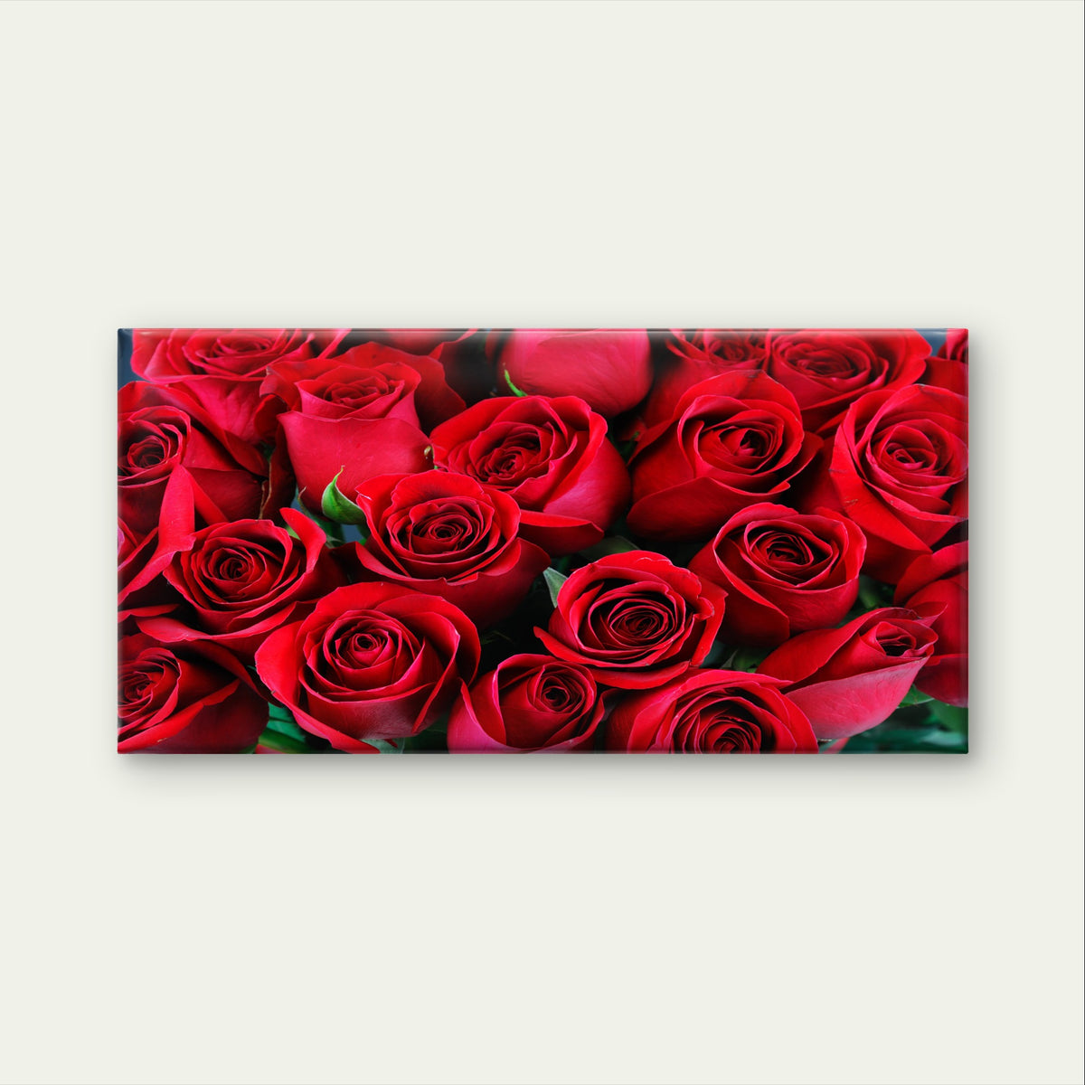 Romantic Crimson Rose Flower Blossom Wall Art Canvas Office Home Framed 120x60cm