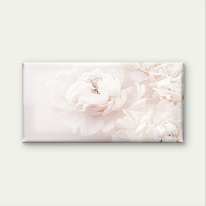 Blush Pink Peony Flower Petals Soft Wall Art Canvas Office Home Framed 120x60cm