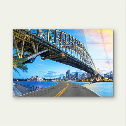 Sydney Harbour Bridge Opera House City Acrylic Glass Printing Wall Art Australian Made Quality