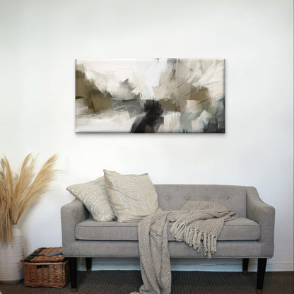 Modern Abstract Landscape Brush Wall Art Canvas Office Home Framed 120x60cm
