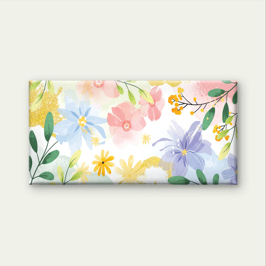 Watercolor Floral Pastel Blossom Wall Art Canvas Office Home Framed 120x60cm