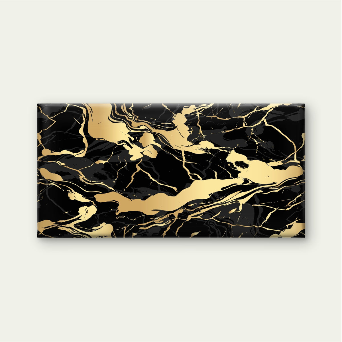 Luxury Abstract Golden Veins Fluid Wall Art Canvas Office Home Framed 120x60cm