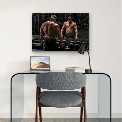 Bodybuilding Back Abs Workout Pic 5mm Plastic Poster Ready to Hang 90x60cm