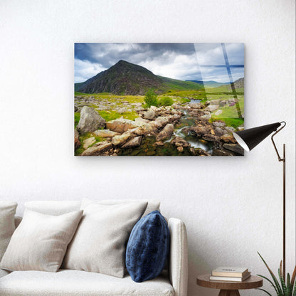 Snowdonia Pen yr Ole Wen Mountain Valley Acrylic Glass Printing Wall Art Australian Made Quality