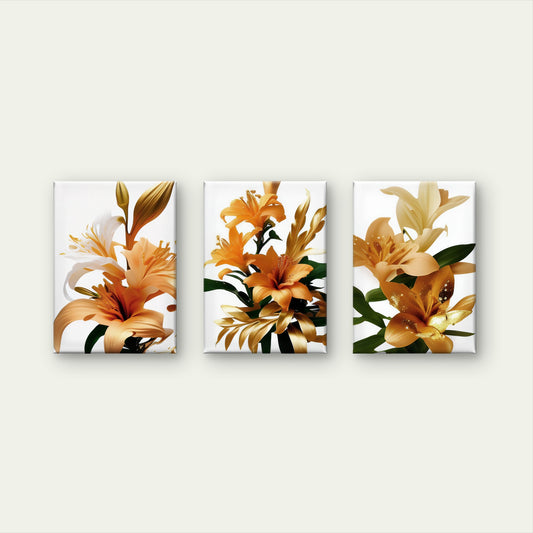 3pcs Peanut Butter Paste Cake Painting TI Wall Art Set Canvas Framed 50x70cm - High Quality Print 100% Australian Made Wall Canvas Ready to Hang
