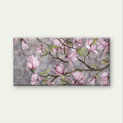 Regal Spring Tree Flora Grey Bark Wall Art Canvas Office Home Framed 120x60cm