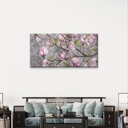 Regal Spring Tree Flora Grey Bark Wall Art Canvas Office Home Framed 120x60cm