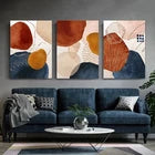 3pcs 3pcs Abstract Geometric Line Wall Art Set Canvas Framed 40x60cm - High Quality Print 100% Australian Made Wall Canvas Ready to Hang
