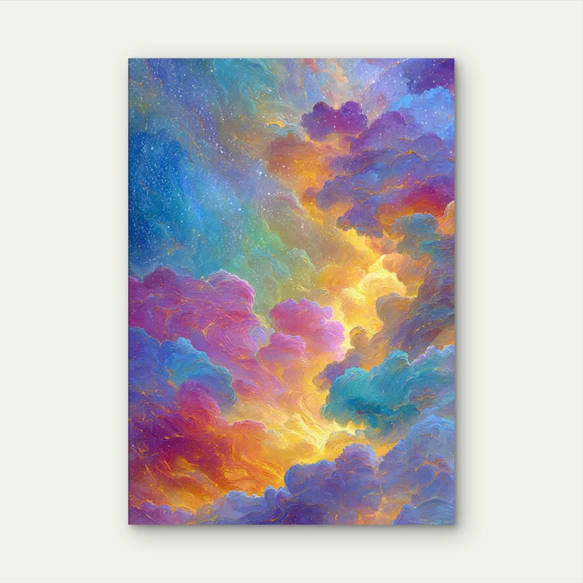 Celestial Galaxy Space Metal Print Ready to Hang