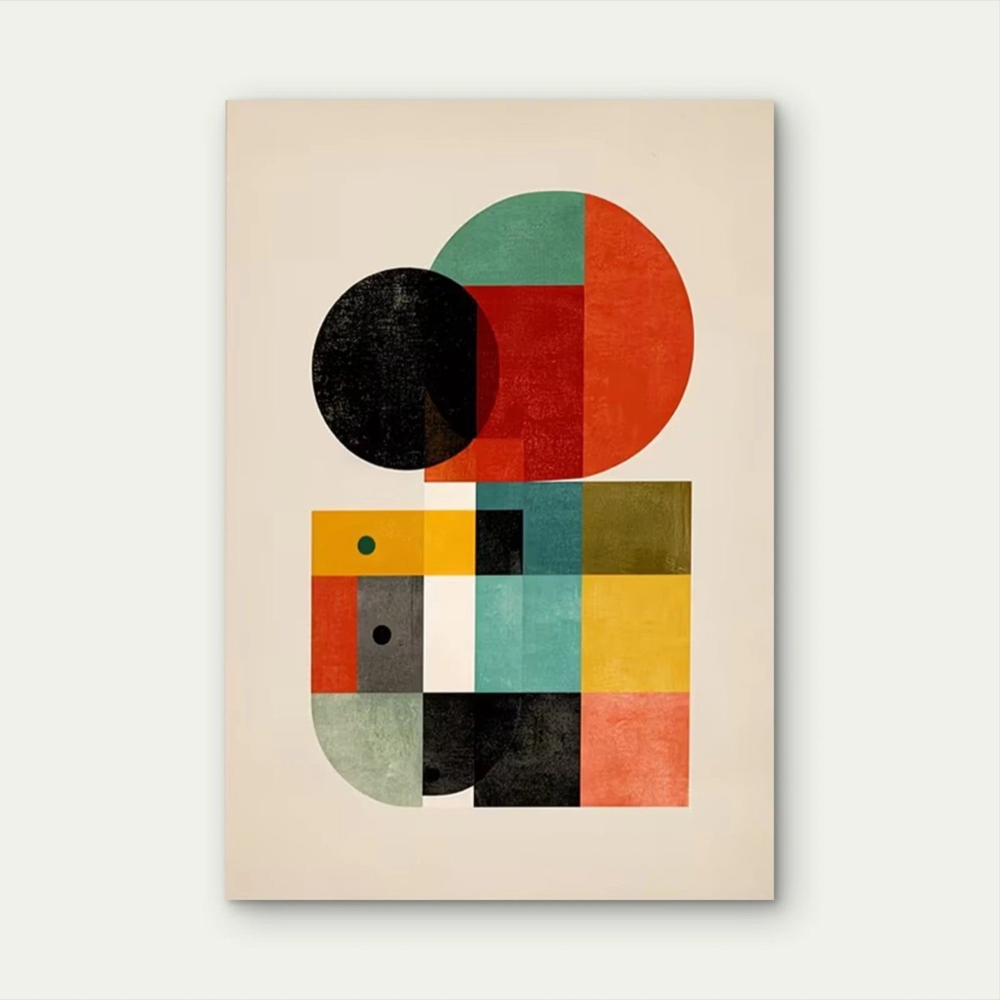 Bauhaus Geometric Exhibition  60x90cm Metal Print Ready to Hang