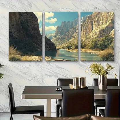 3pcs Bend National Park Scenic Nature Metal Print Ready to Hang Art