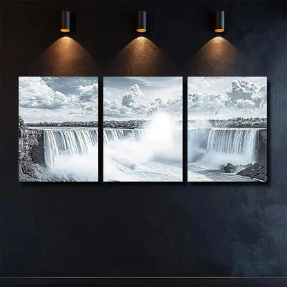 3pcs Beautiful Niagara Falls Decoration Wall Art Set Canvas Framed 40x60cm - High Quality Print 100% Australian Made Wall Canvas Ready to Hang