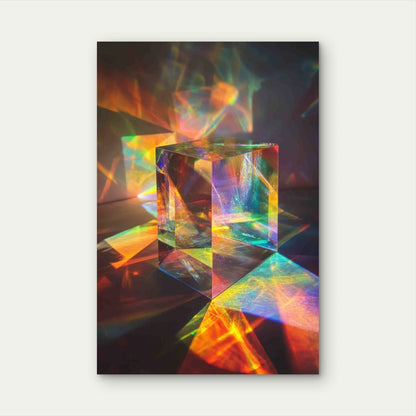 Spectrum Flashes Coloured Light 40x60cm Metal Print Ready to Hang
