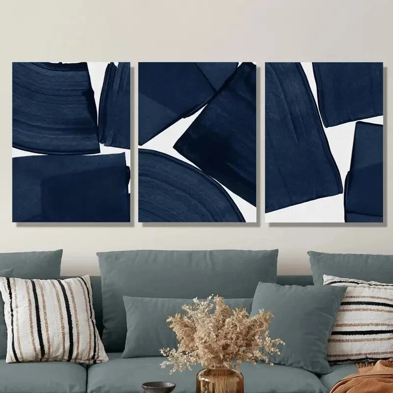 3pcs Featuring Minimalist Designs, Colorful Illu Metal Print Ready to Hang Art