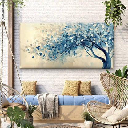Tropical Beach Sunset with Palm Wall Art Canvas Office Home Room Framed 120x60cm
