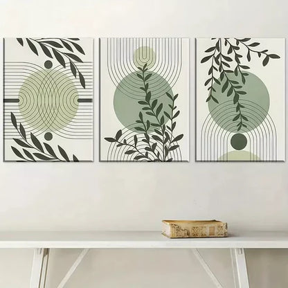 3pcs Bohemian Style Abstract Geometric Line Art Canvas Unframed - High Quality Print 100% Australian Made Wall Canvas