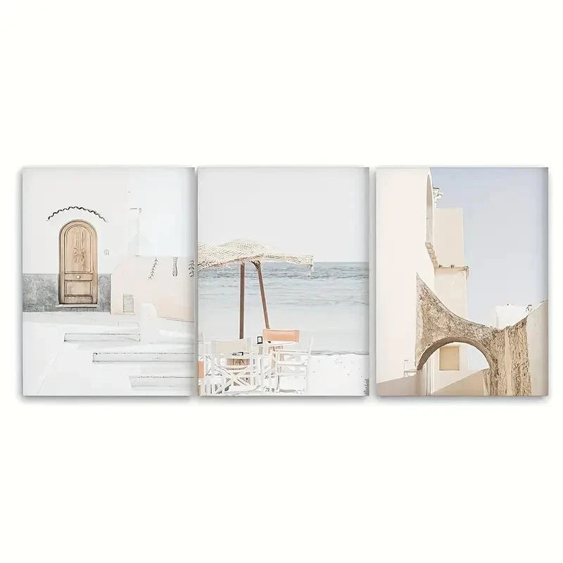 3pcs Italy Prints Travel Art Coastal Print Print Metal Print Ready to Hang Art