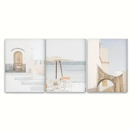 3pcs Italy Prints Travel Art Coastal Print Print Metal Print Ready to Hang Art