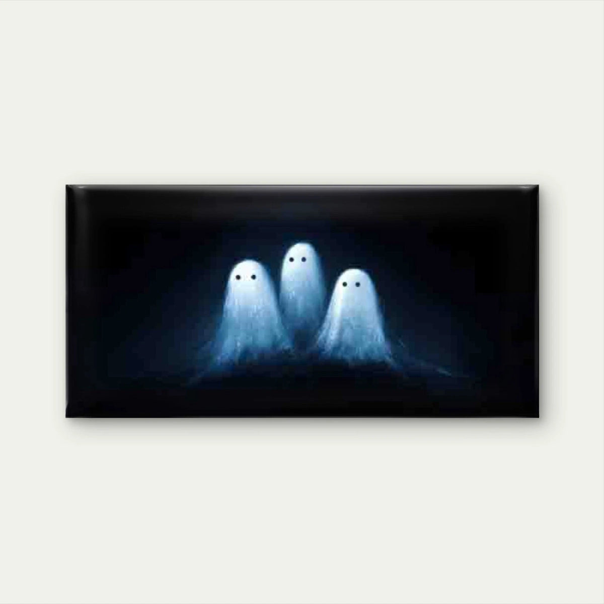 Glowing Ghosts with Glowing Ink Wall Art Canvas Office Home Room Framed 120x60cm