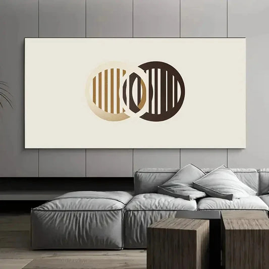 Modern Minimalist Abstract Wall Art Canvas Office Home Room Framed 120x60cm