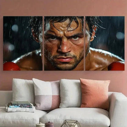 3pcs Rocky Balboa Inspirational Boxing Metal Print Ready to Hang Art