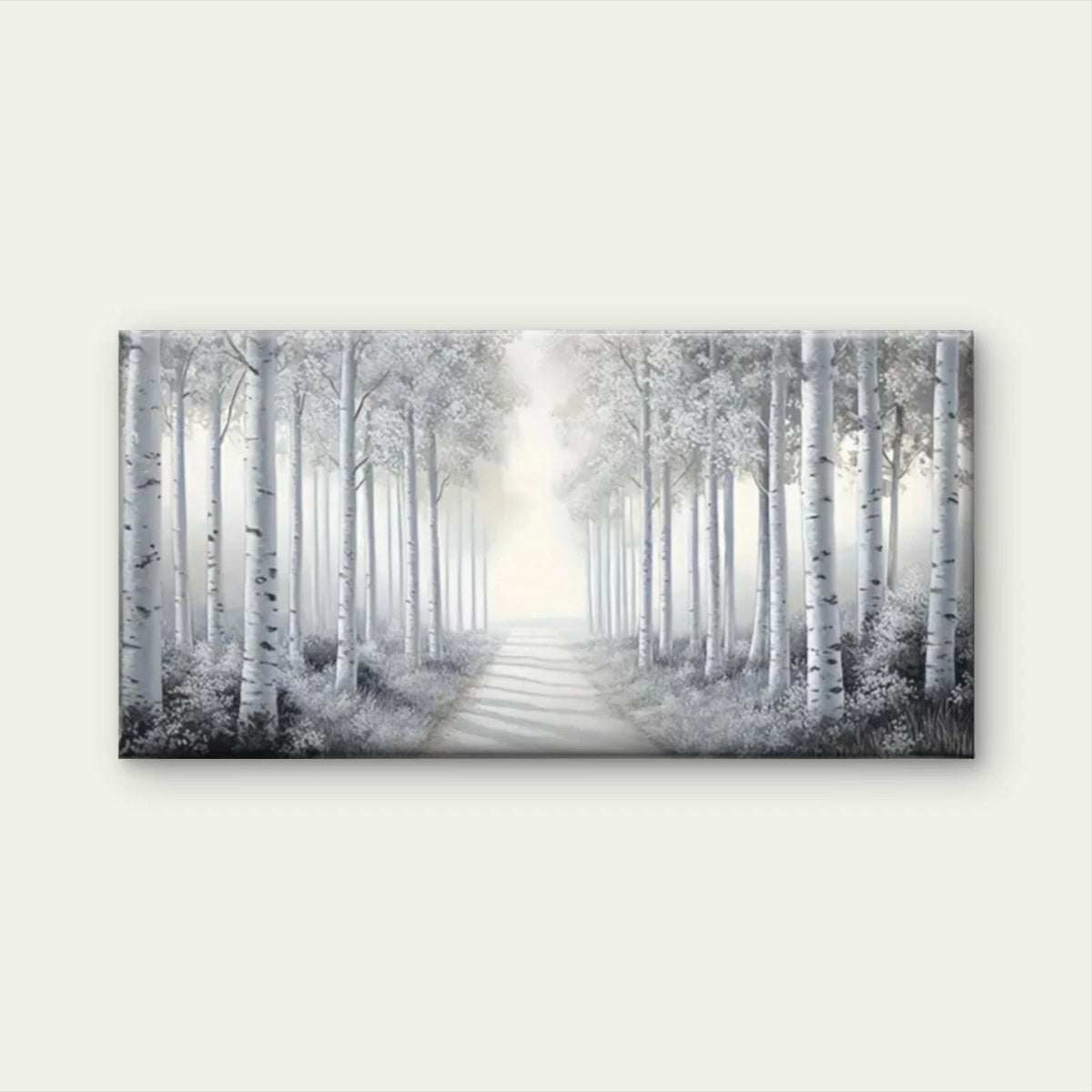 Serene Forest Pathway Sunlight Wall Art Canvas Office Home Room Framed 120x60cm