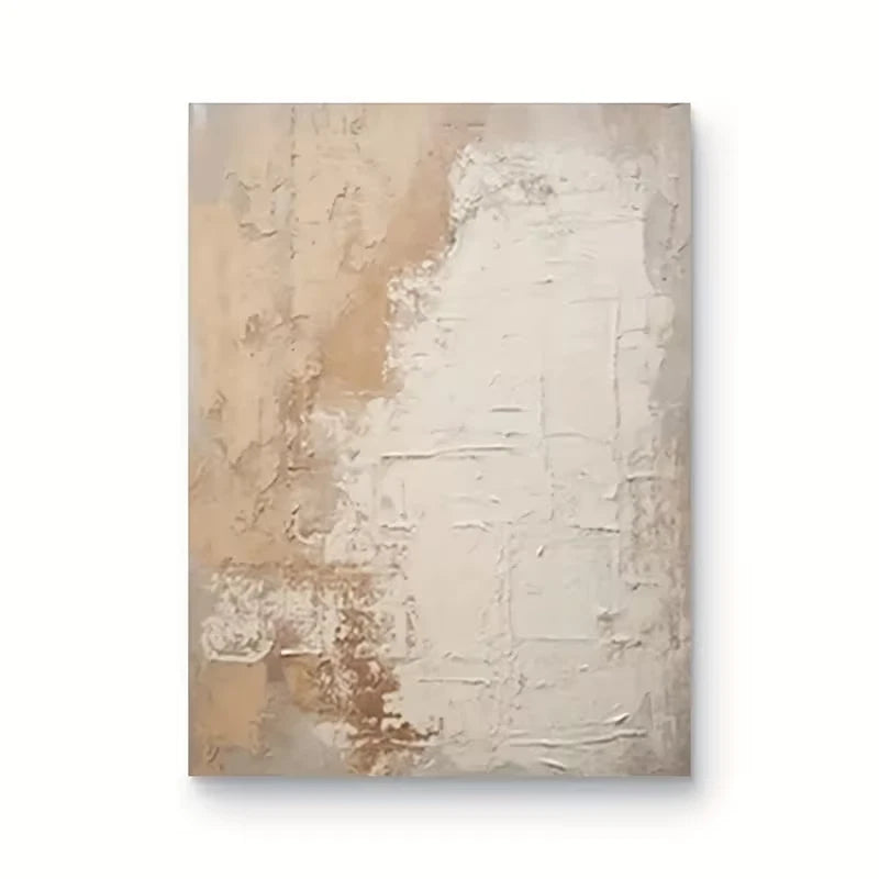 Abstract Oil Painting, Thick Palette Knife Metal Print Ready to Hang