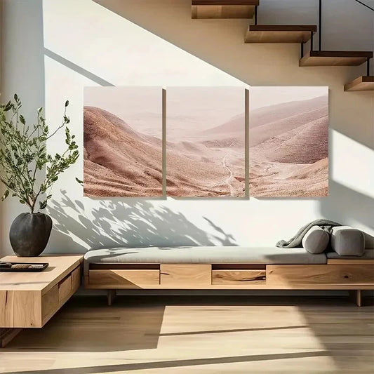 3pcs Boho Desert Arizona Desert Metal Print Ready to Hang Art