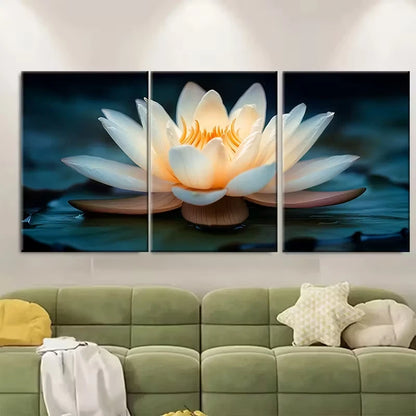 3pcs Photography Minimalist Abstract Floral Metal Print Ready to Hang Art