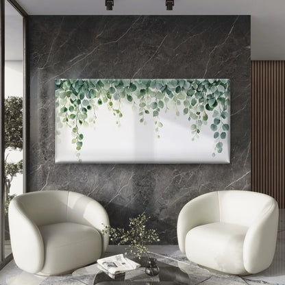 Green Leaves Botanical Wall Art Canvas Office Home Room Framed 120x60cm