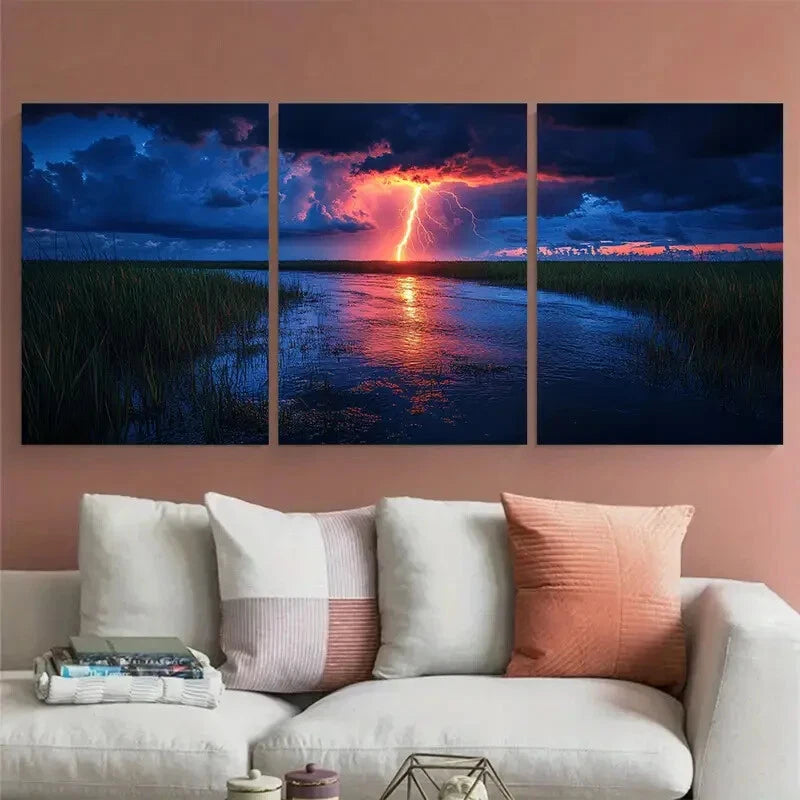 3pcs Lightning Whelk Everglades National Park Metal Print Ready to Hang Art