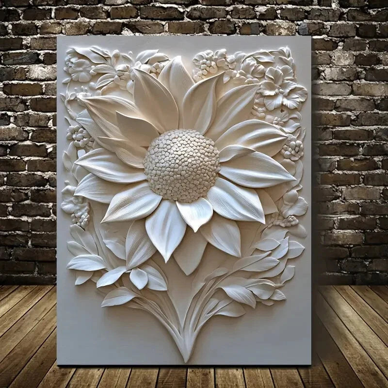 Beautiful Featuring a Sunburst Design Painting 40x60cm Metal Print Ready to Hang