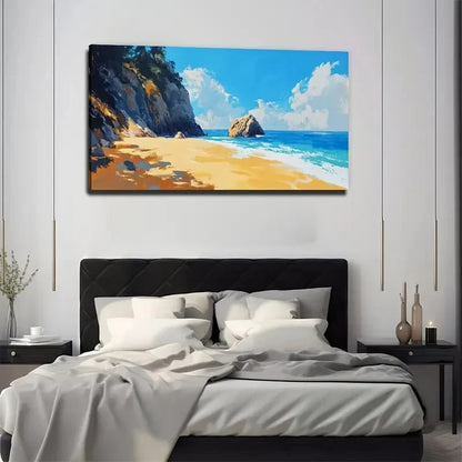 Minimalist Ocean Perfect Wall Art Canvas Office Home Room Framed 120x60cm