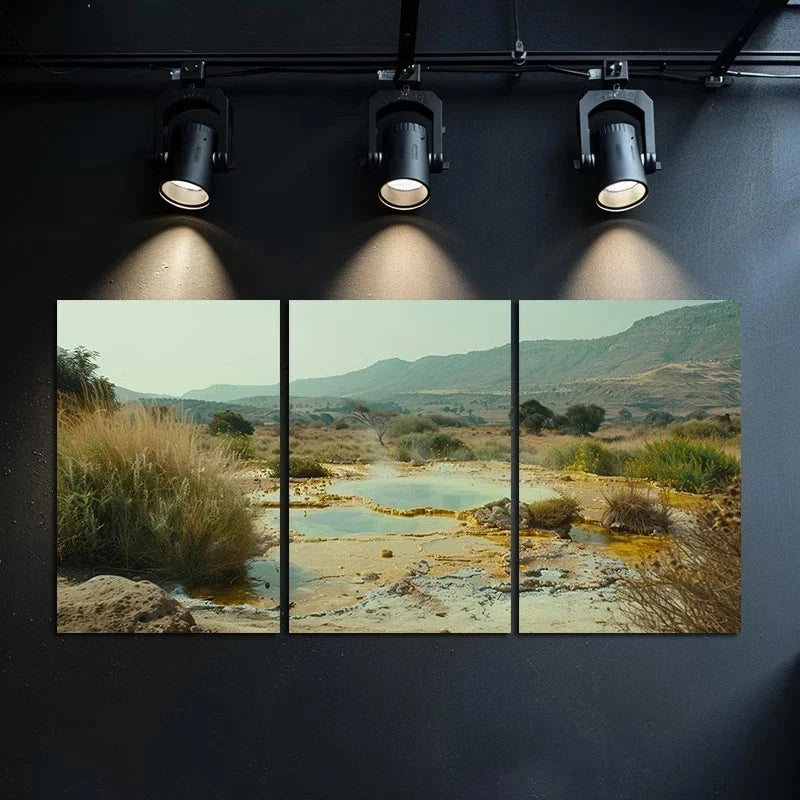 3pcs Eritrea Danakil Depression Nature Photo Metal Print Ready to Hang Art