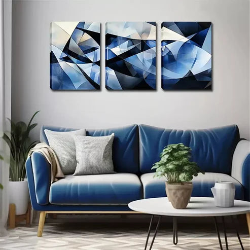 3pcs Good Luck Products, Abstract Patterns Wall Art Canvas Unframed - High Quality Print 100% Australian Made Wall Canvas