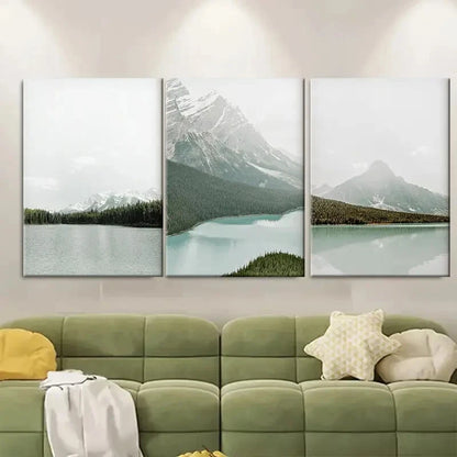 3pcs Nature Of Canada Print Travel Mountain Art Metal Print Ready to Hang Art
