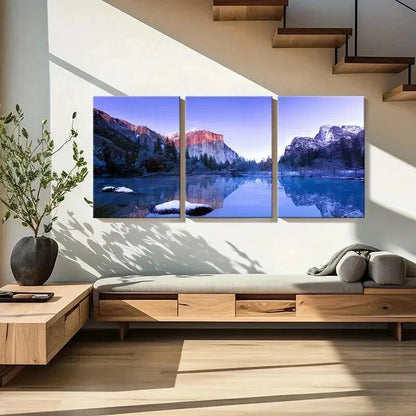 3pcs Magnificent Natural Landscape Art Mountain Wall Art Set Canvas Framed 40x60cm - High Quality Print 100% Australian Made Wall Canvas Ready to Hang