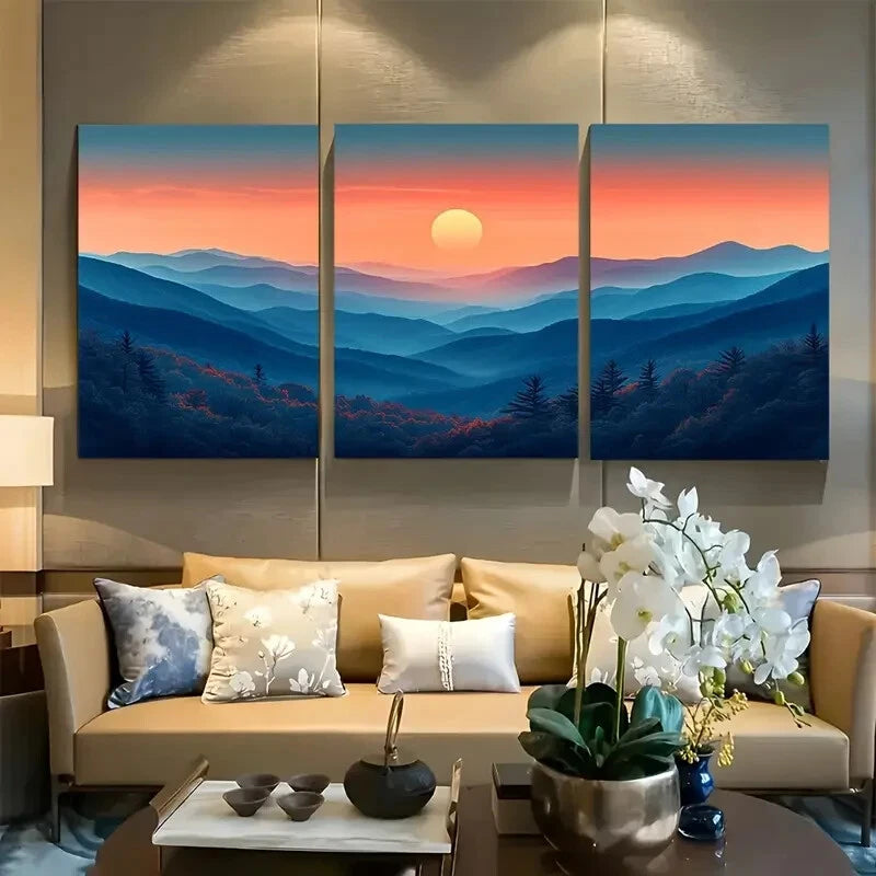 3pcs Shenandoah National Park Virginia Travel Metal Print Ready to Hang Art