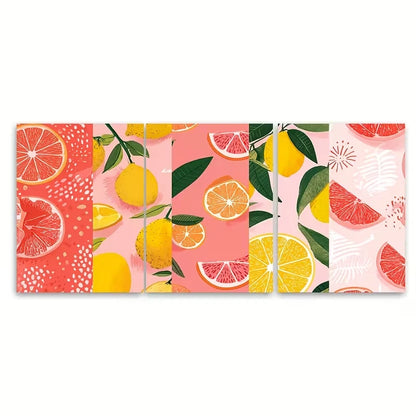 3pcs Emerald beach painting, Impressionism Metal Print Ready to Hang Art