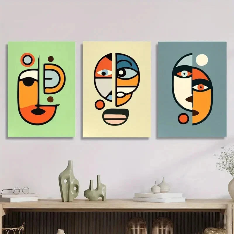 3pcs ,Golden artistic lines, golden black gray Metal Print Ready to Hang Art