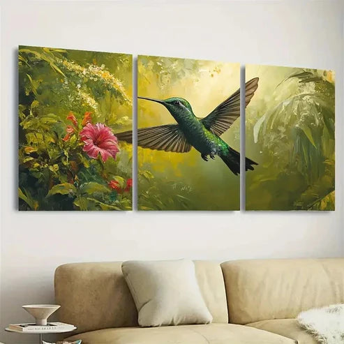 33pcs Tropical Bird Wall Art Set Canvas Unframed - High Quality Print 100% Australian Made Wall Canvas