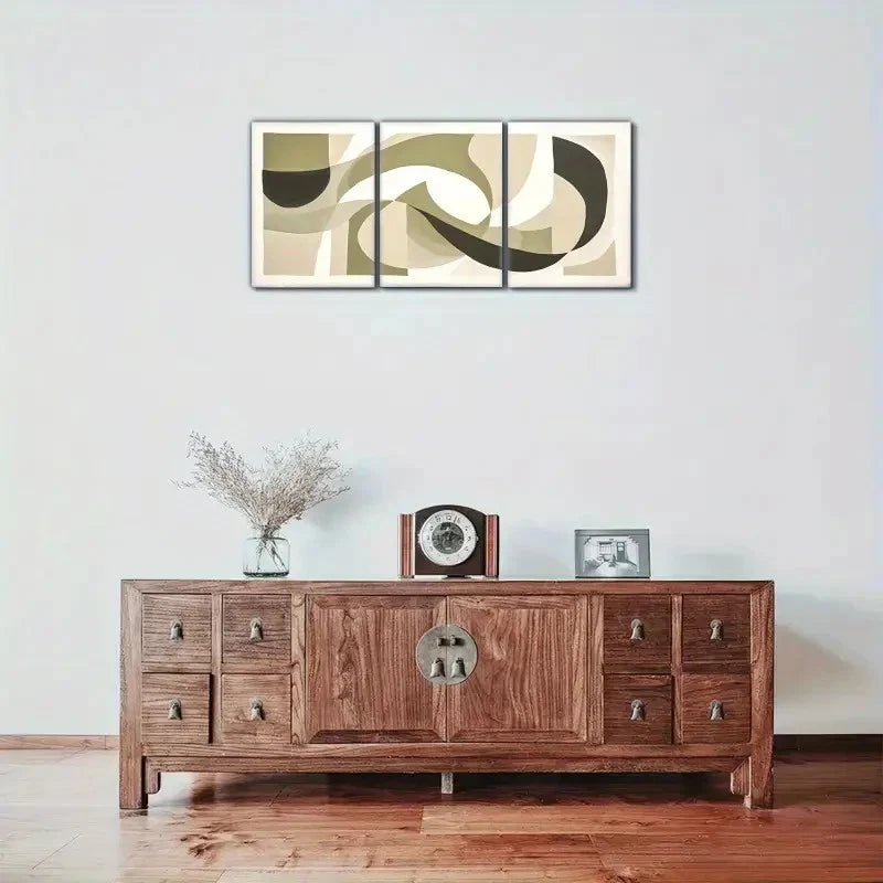 3pcs Abstract style Art Wall Painting Decor Metal Print Ready to Hang Art